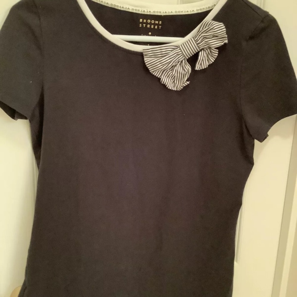 KATE SPADE Broome Street too shirt bow preppy career casual classic